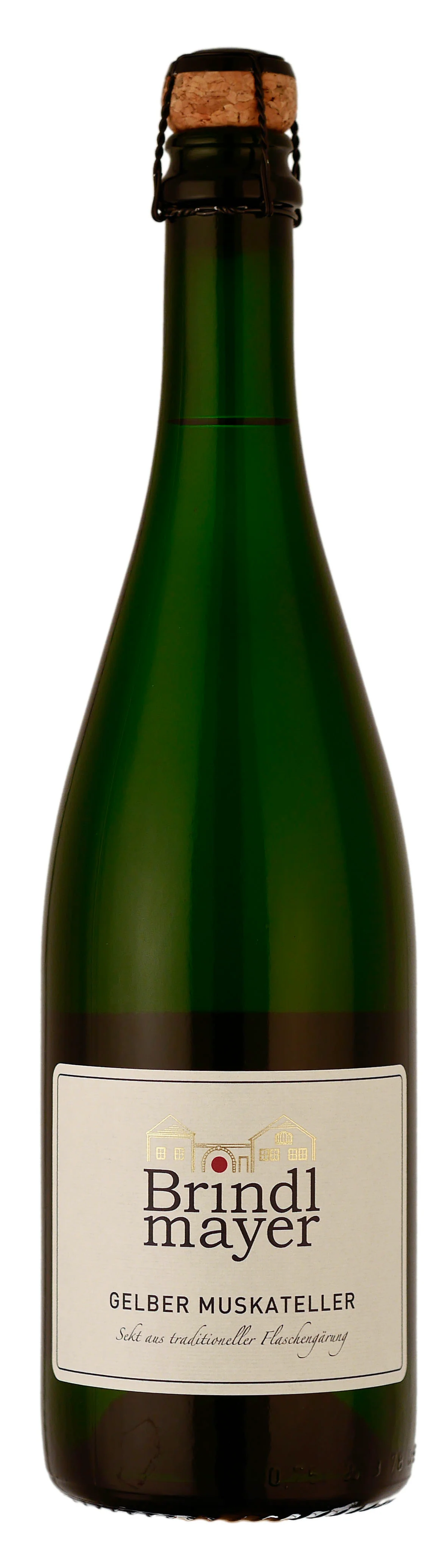 Gelber Muskateller Sekt aus traditioneller Flaschengärung Brut