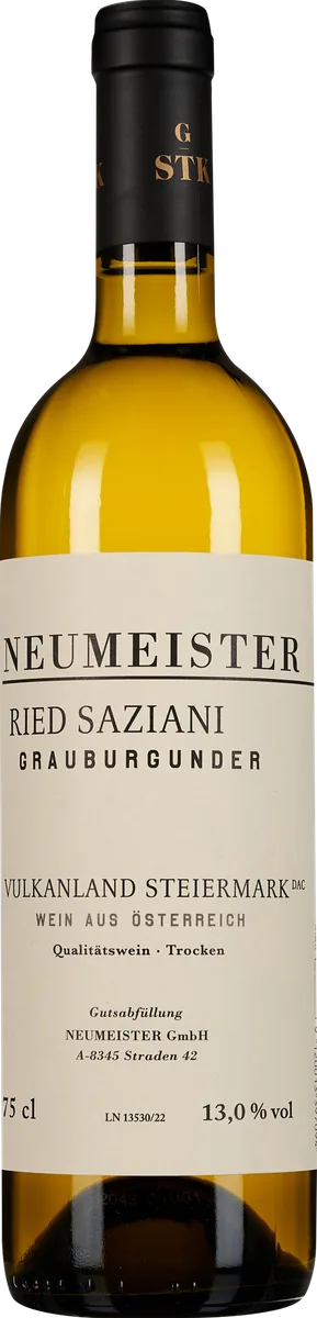 Grauburgunder Ried Saziani Große STK Lage